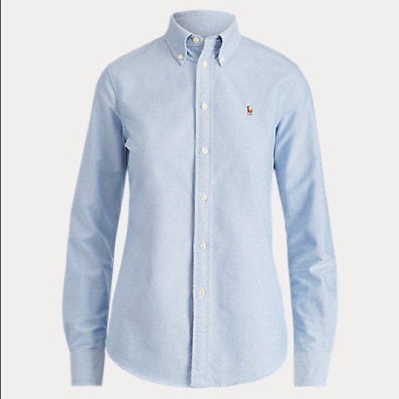 Ralph Lauren Custom Fit Cotton Oxford Shirt - Picture 1 of 4